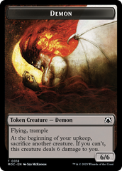 Angel (3) // Demon Double-Sided Token [March of the Machine Commander Tokens] | PLUS EV GAMES 