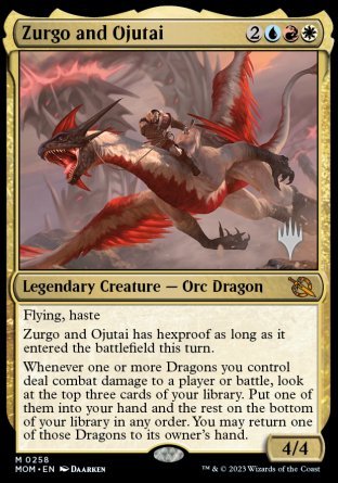 Zurgo and Ojutai (Promo Pack) [March of the Machine Promos] | PLUS EV GAMES 