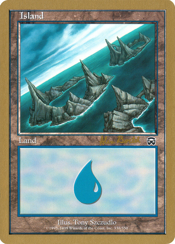 Island (ab338a) (Alex Borteh) [World Championship Decks 2001] | PLUS EV GAMES 