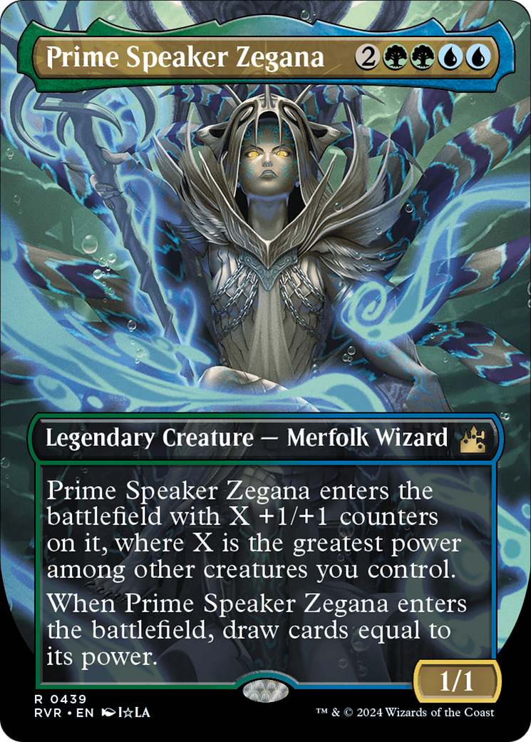 Prime Speaker Zegana (Anime Borderless) [Ravnica Remastered] | PLUS EV GAMES 