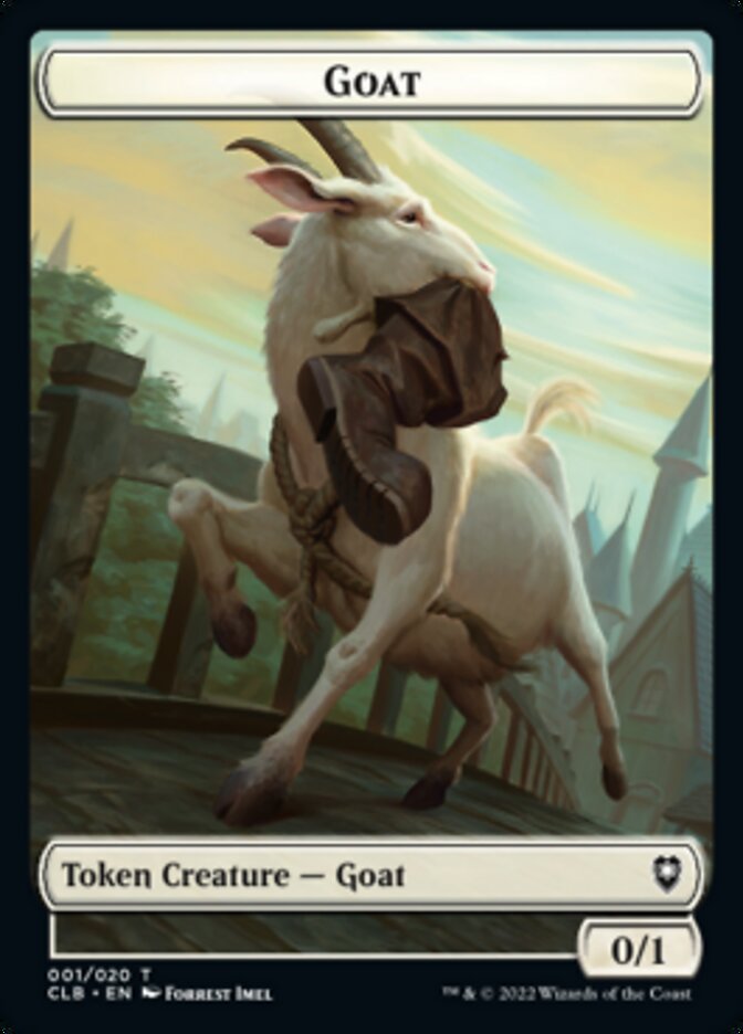 Treasure // Goat Double-sided Token [Commander Legends: Battle for Baldur's Gate Tokens] | PLUS EV GAMES 