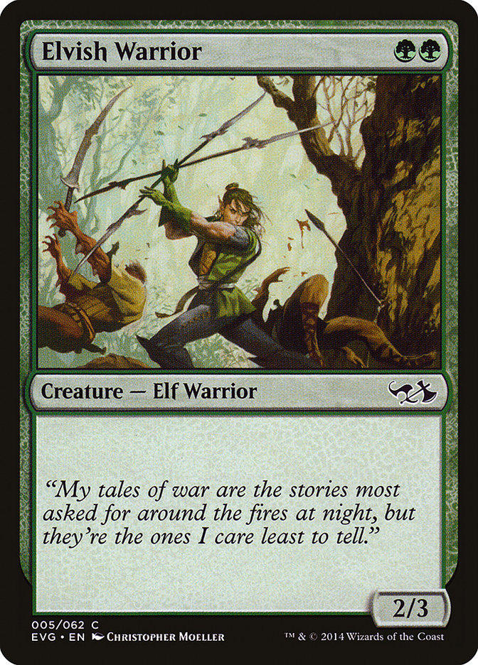 Elvish Warrior (Elves vs. Goblins) [Duel Decks Anthology] | PLUS EV GAMES 