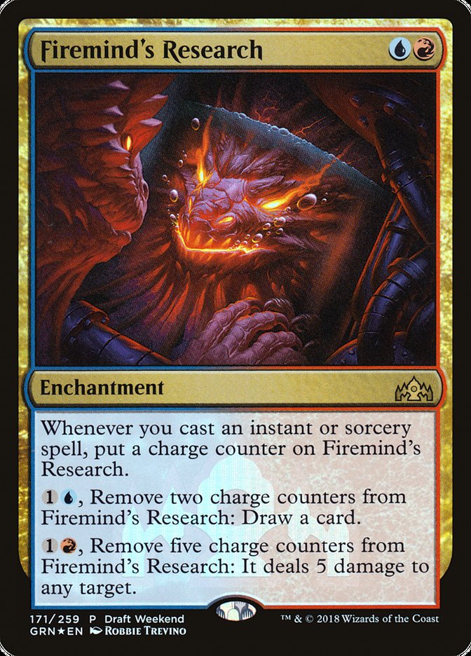 Firemind's Research (Draft Weekend) [Guilds of Ravnica Promos] | PLUS EV GAMES 