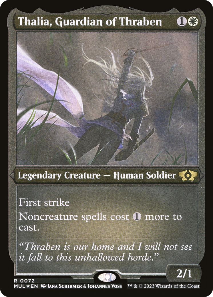 Thalia, Guardian of Thraben (Foil Etched) [Multiverse Legends] | PLUS EV GAMES 