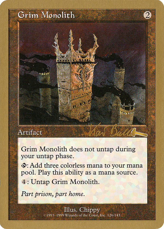 Grim Monolith (Kai Budde) [World Championship Decks 1999] | PLUS EV GAMES 