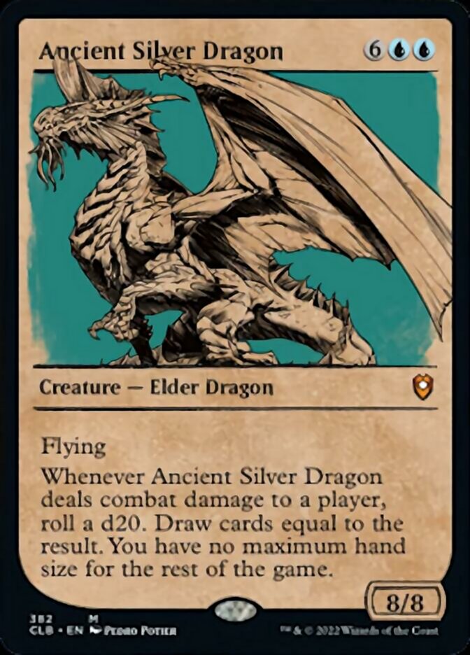 Ancient Silver Dragon (Showcase) [Commander Legends: Battle for Baldur's Gate] | PLUS EV GAMES 