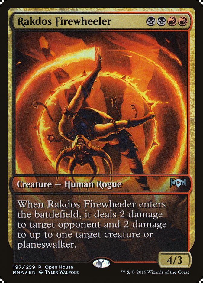 Rakdos Firewheeler (Open House) (Extended) [Ravnica Allegiance Promos] | PLUS EV GAMES 