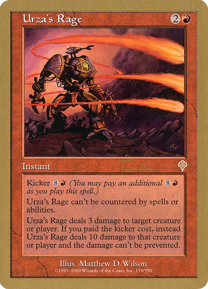 Urza's Rage (Jan Tomcani) [World Championship Decks 2001] | PLUS EV GAMES 