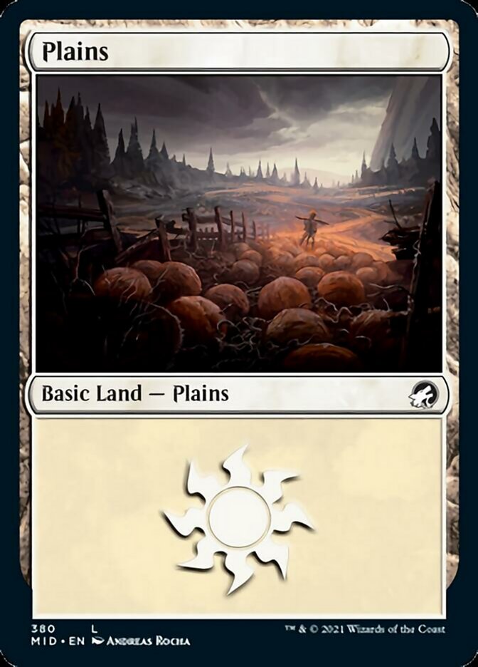 Plains (380) [Innistrad: Midnight Hunt] | PLUS EV GAMES 