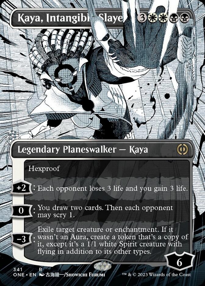 Kaya, Intangible Slayer (Borderless Manga) [Phyrexia: All Will Be One] | PLUS EV GAMES 