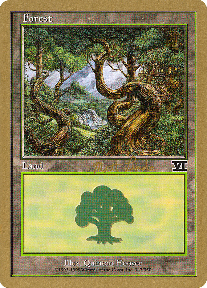 Forest (ml347b) (Matt Linde) [World Championship Decks 1999] | PLUS EV GAMES 