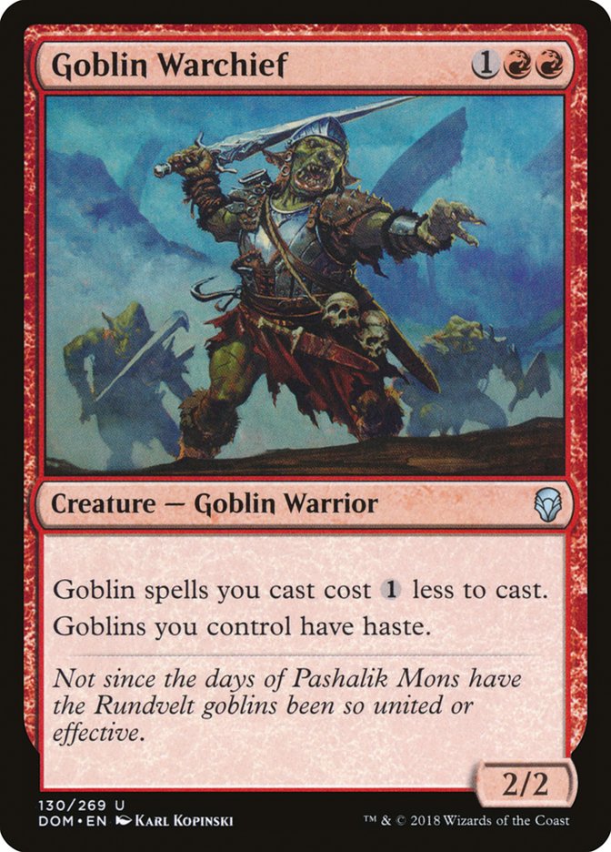 Goblin Warchief [Dominaria] | PLUS EV GAMES 