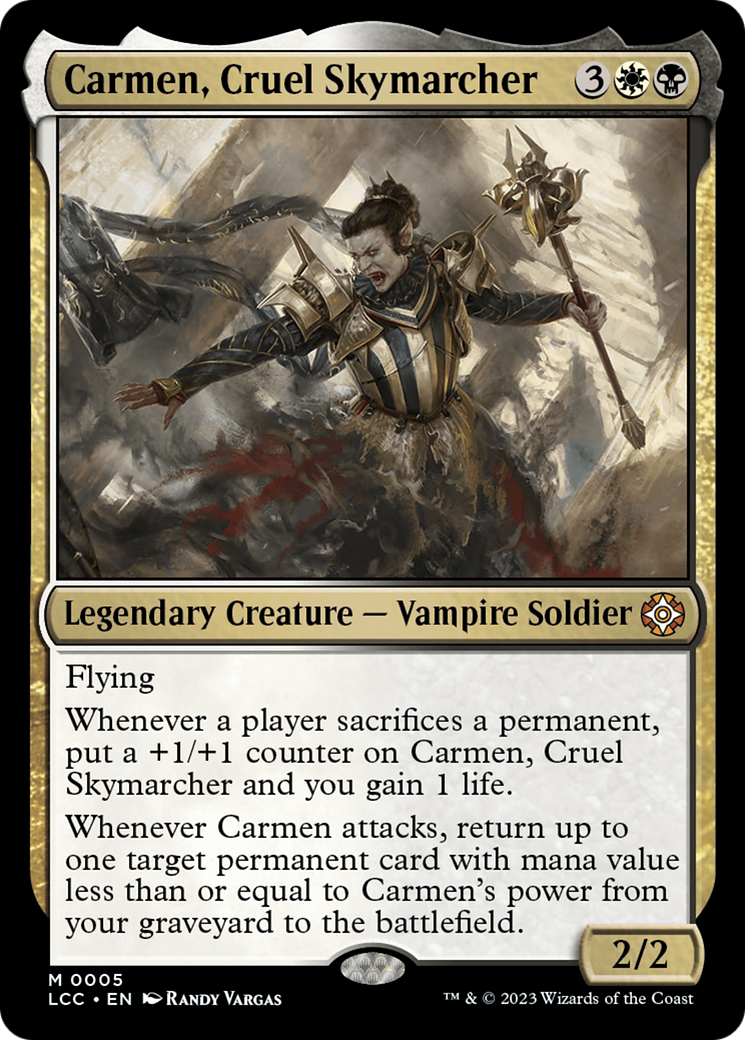 Carmen, Cruel Skymarcher [The Lost Caverns of Ixalan Commander] | PLUS EV GAMES 