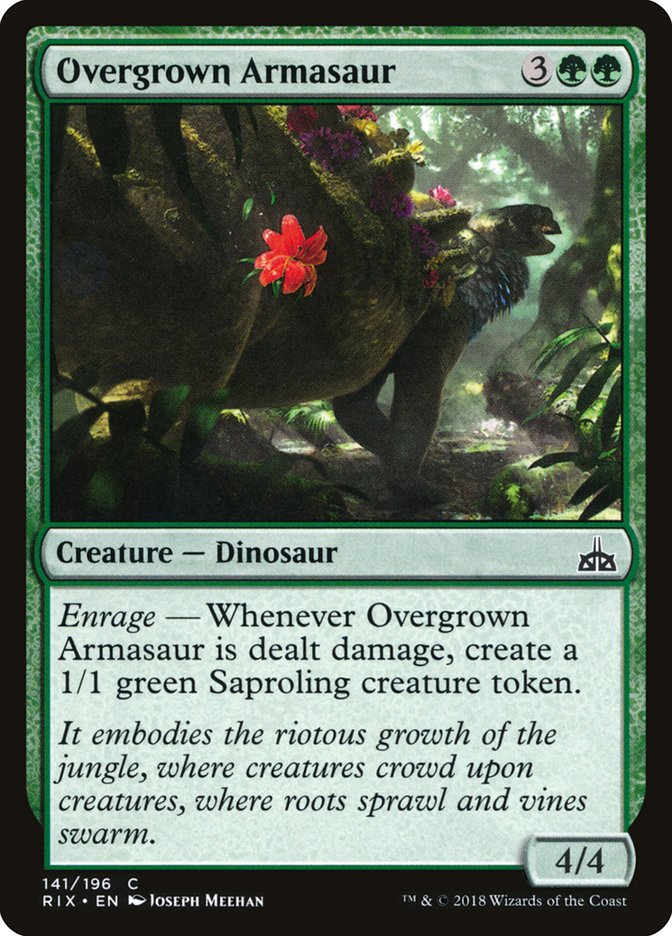 Overgrown Armasaur [Rivals of Ixalan] | PLUS EV GAMES 