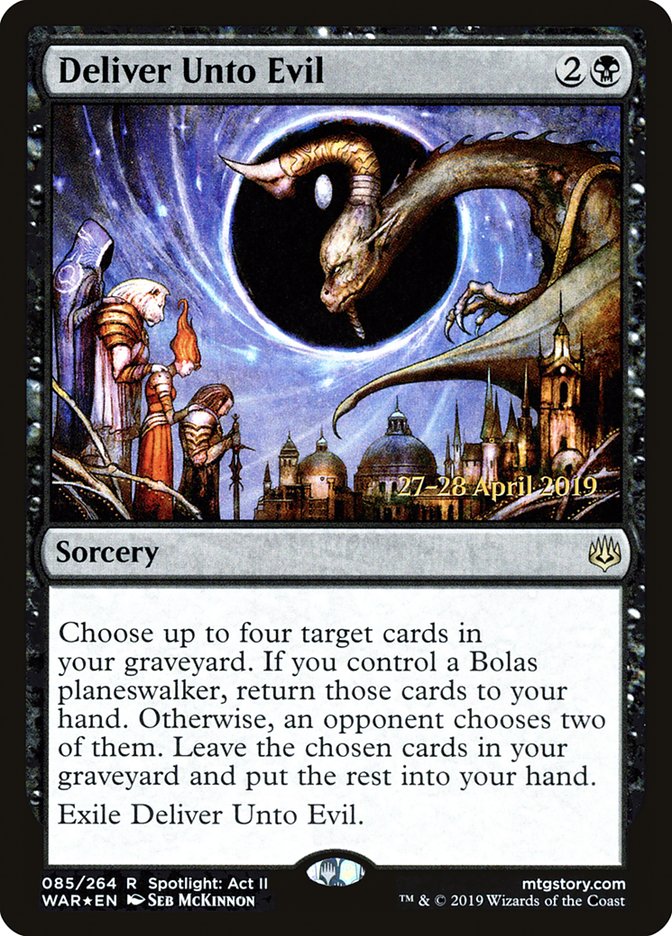 Deliver Unto Evil  [War of the Spark Prerelease Promos] | PLUS EV GAMES 
