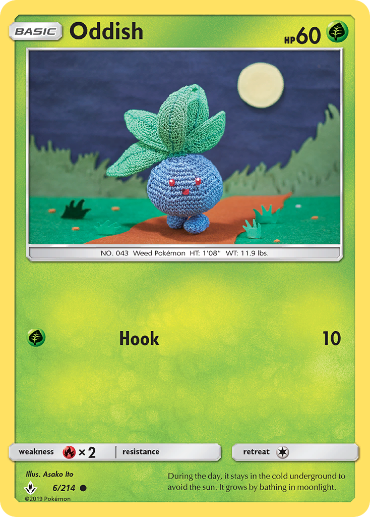 Oddish (6/214) [Sun & Moon: Unbroken Bonds] | PLUS EV GAMES 