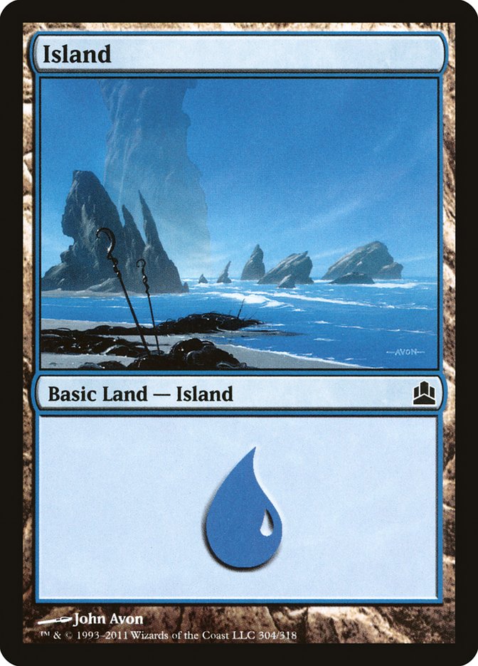 Island (304) [Commander 2011] | PLUS EV GAMES 