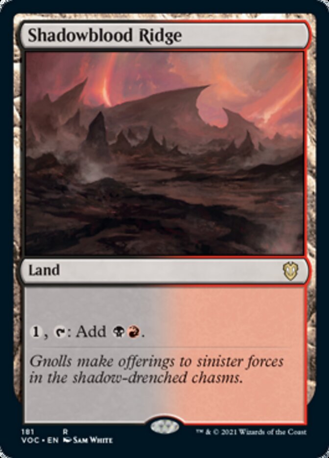 Shadowblood Ridge [Innistrad: Crimson Vow Commander] | PLUS EV GAMES 