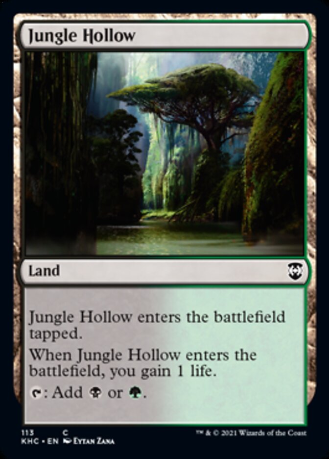 Jungle Hollow [Kaldheim Commander] | PLUS EV GAMES 