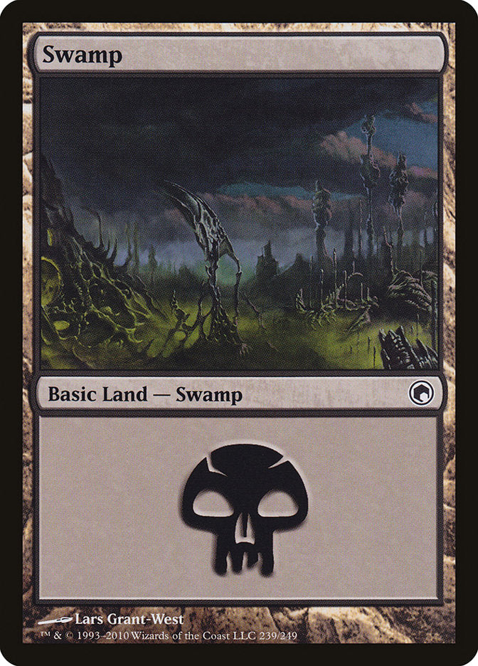 Swamp (239) [Scars of Mirrodin] | PLUS EV GAMES 