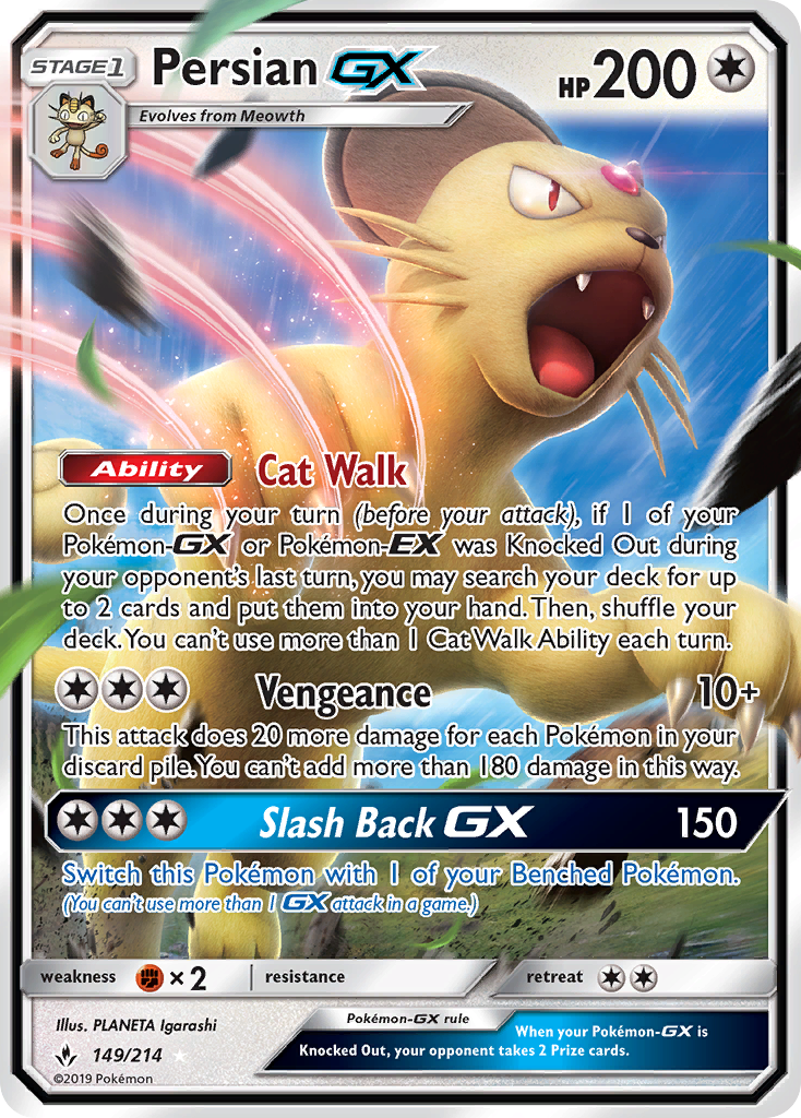 Persian GX (149/214) [Sun & Moon: Unbroken Bonds] | PLUS EV GAMES 