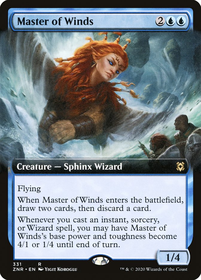 Master of Winds (Extended) [Zendikar Rising Extended Art] | PLUS EV GAMES 