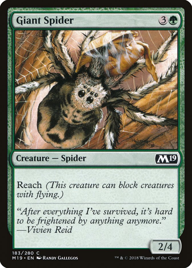 Giant Spider [Core Set 2019] | PLUS EV GAMES 