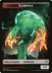 Elemental (008) // Elemental (010) Double-sided Token [Commander: Zendikar Rising Tokens] | PLUS EV GAMES 