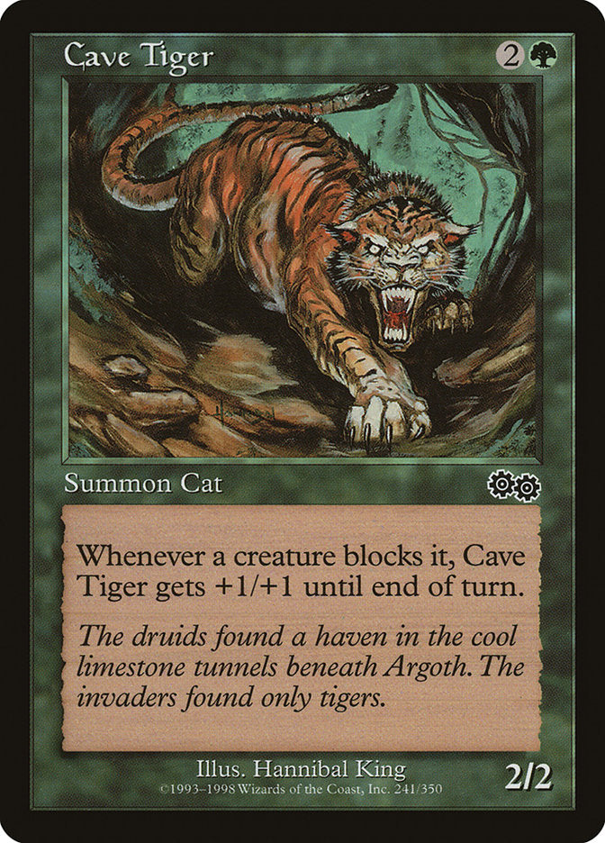 Cave Tiger [Urza's Saga] | PLUS EV GAMES 