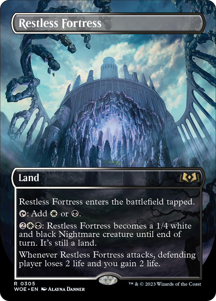 Restless Fortress (Borderless Alternate Art) [Wilds of Eldraine] | PLUS EV GAMES 