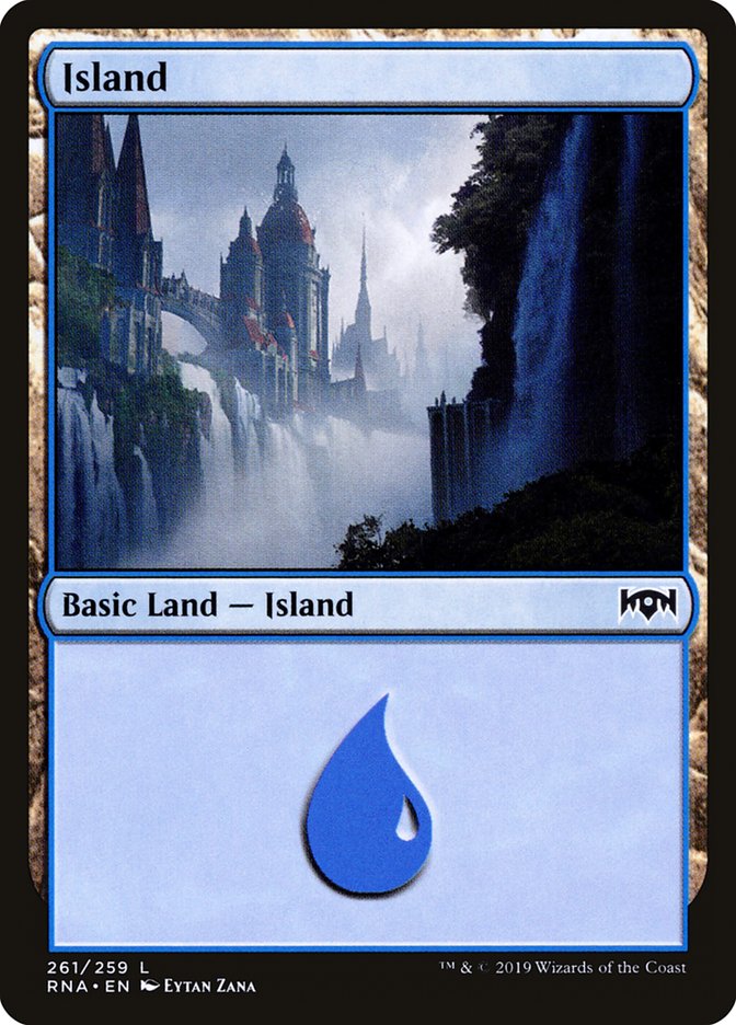 Island (261) [Ravnica Allegiance] | PLUS EV GAMES 