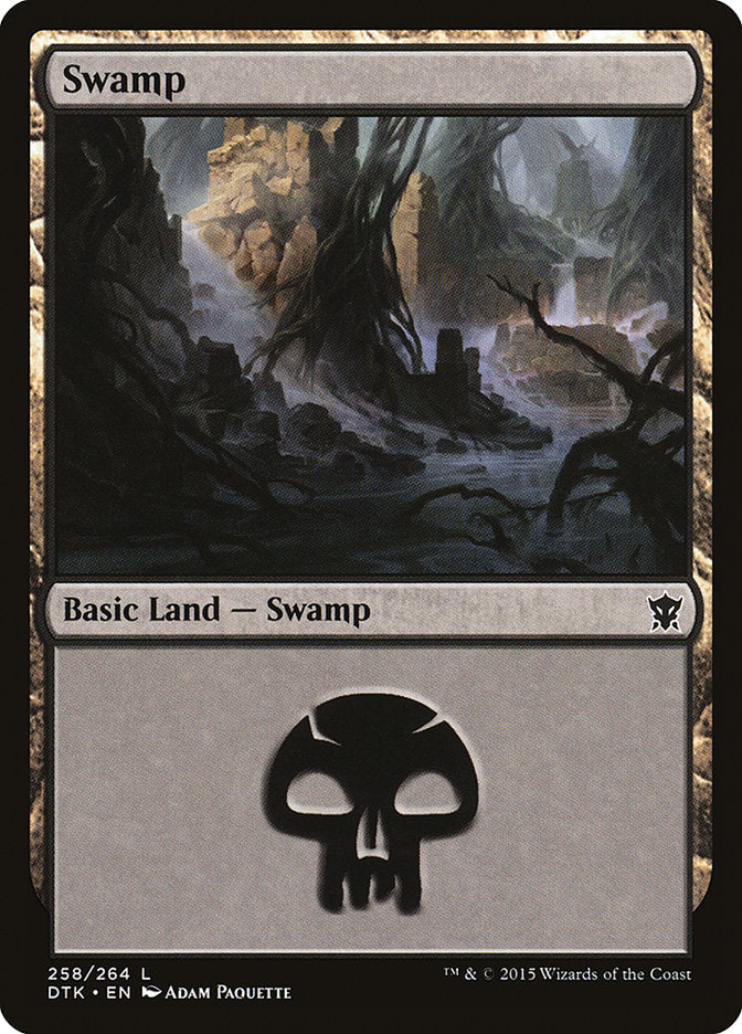 Swamp (258) [Dragons of Tarkir] | PLUS EV GAMES 
