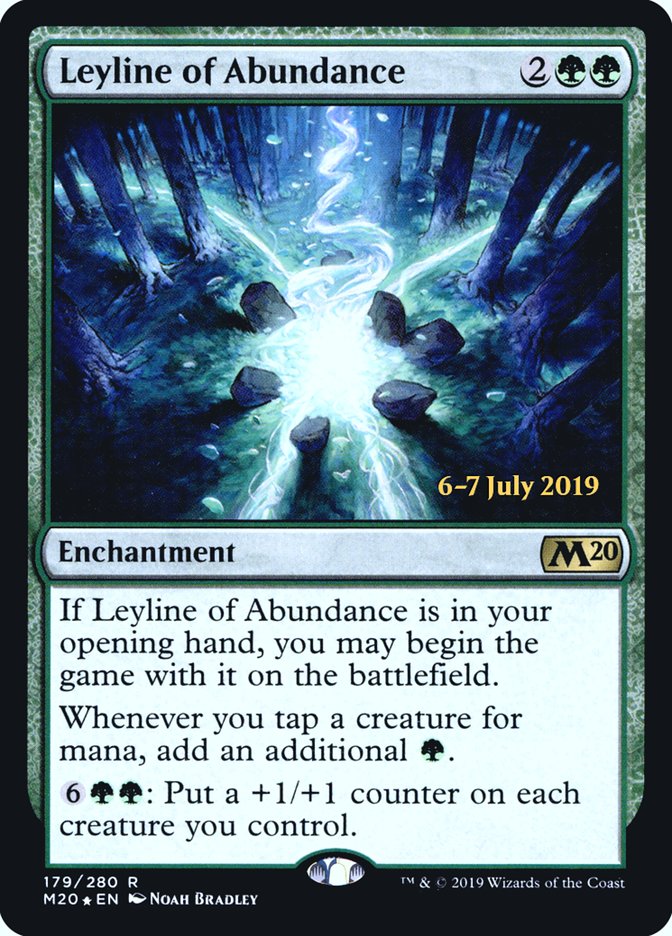 Leyline of Abundance  [Core Set 2020 Prerelease Promos] | PLUS EV GAMES 