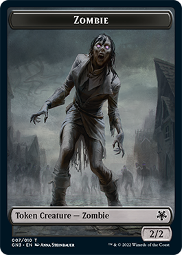 Zombie // Treasure Double-Sided Token [Game Night: Free-for-All Tokens] | PLUS EV GAMES 