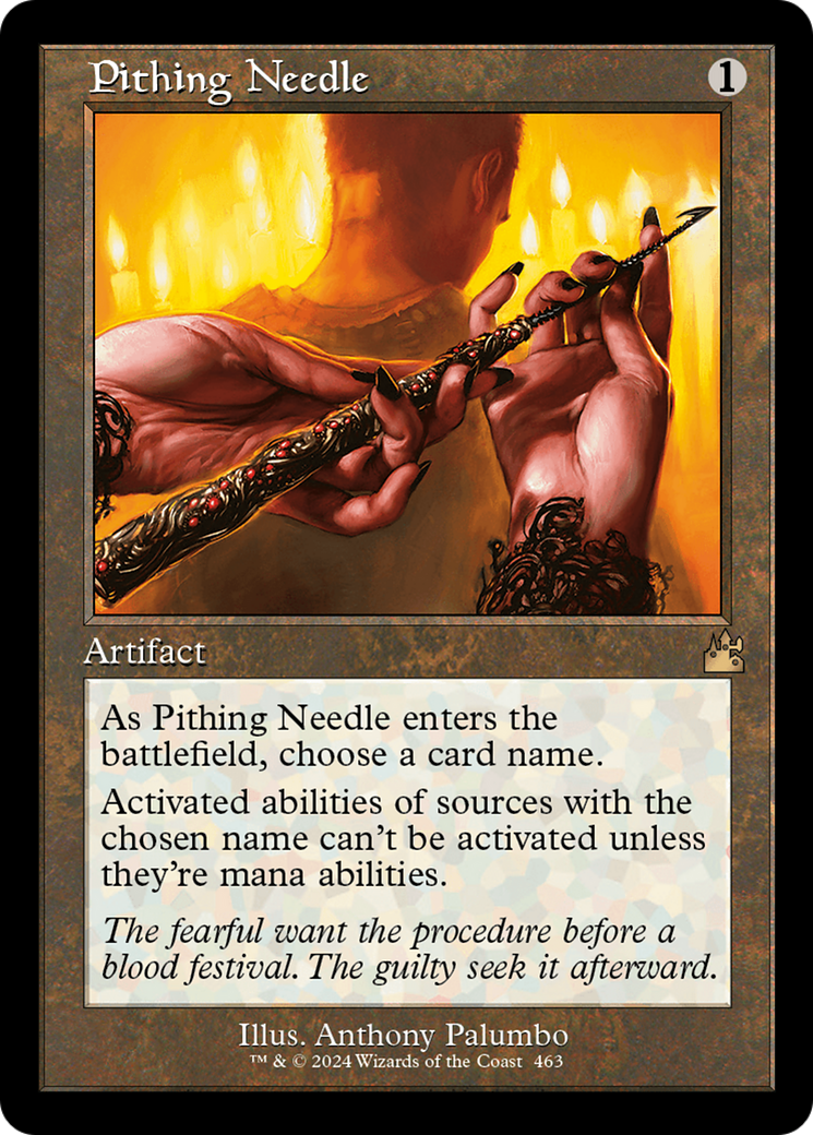 Pithing Needle (Retro Frame) [Ravnica Remastered] | PLUS EV GAMES 