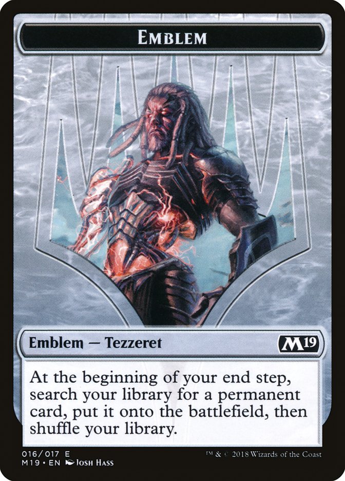 Tezzeret, Artifice Master Emblem [Core Set 2019 Tokens] | PLUS EV GAMES 