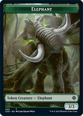 Elephant // Thopter Double-Sided Token [Starter Commander Decks] | PLUS EV GAMES 