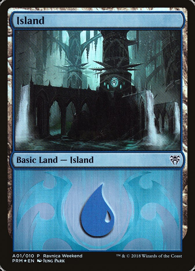 Island (A01) [Guilds of Ravnica Ravnica Weekend] | PLUS EV GAMES 