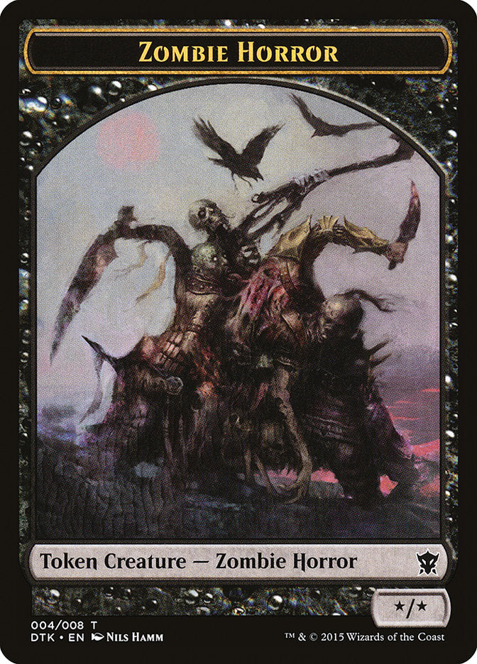 Zombie Horror [Dragons of Tarkir Tokens] | PLUS EV GAMES 