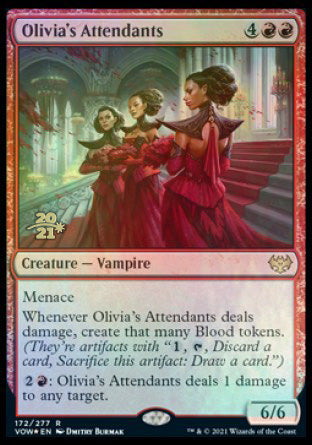 Olivia's Attendants [Innistrad: Crimson Vow Prerelease Promos] | PLUS EV GAMES 