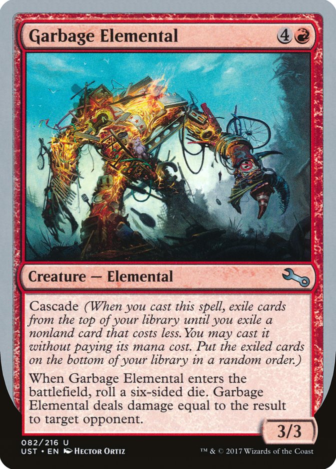 Garbage Elemental (3/3 Creature) [Unstable] | PLUS EV GAMES 