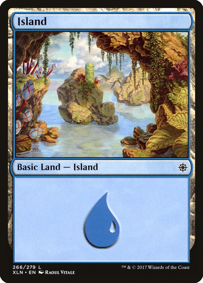 Island (266) [Ixalan] | PLUS EV GAMES 