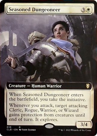 Seasoned Dungeoneer (Extended Art) [Commander Legends: Battle for Baldur's Gate] | PLUS EV GAMES 