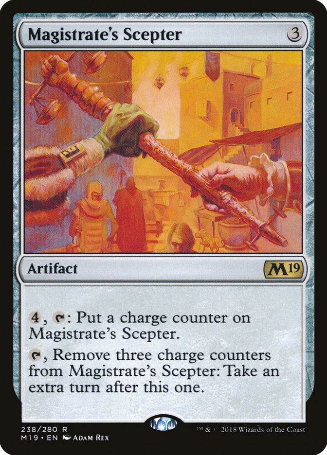 Magistrate's Scepter [Core Set 2019] | PLUS EV GAMES 