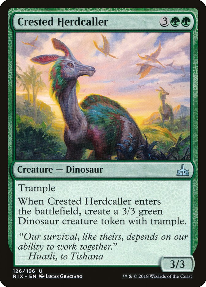 Crested Herdcaller [Rivals of Ixalan] | PLUS EV GAMES 