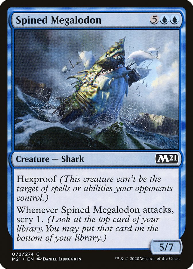 Spined Megalodon [Core Set 2021] | PLUS EV GAMES 