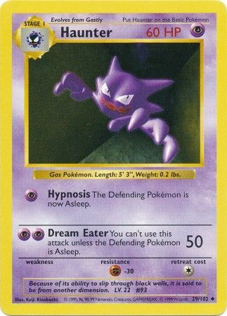 Haunter (29/102) [Base Set (Shadowless)] | PLUS EV GAMES 