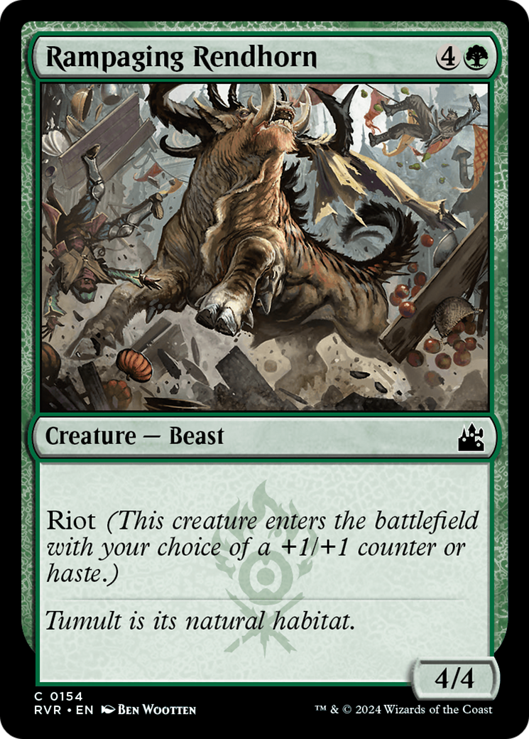 Rampaging Rendhorn [Ravnica Remastered] | PLUS EV GAMES 