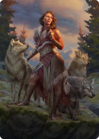 Arlinn, the Pack's Hope 1 Art Card [Innistrad: Midnight Hunt Art Series] | PLUS EV GAMES 