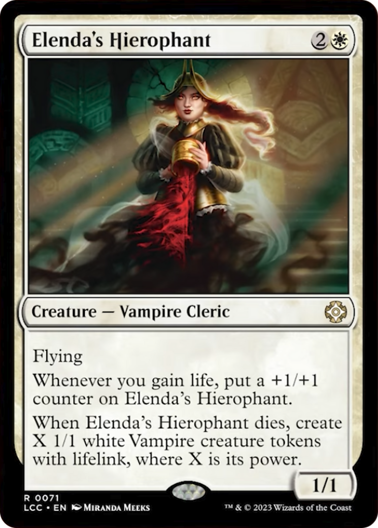 Elenda's Hierophant [The Lost Caverns of Ixalan Commander] | PLUS EV GAMES 